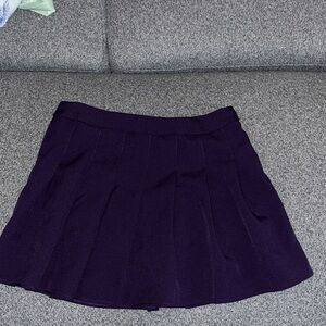 Amazon High Waisted A-Line Pleated Tennis Mini Skirt Purple
